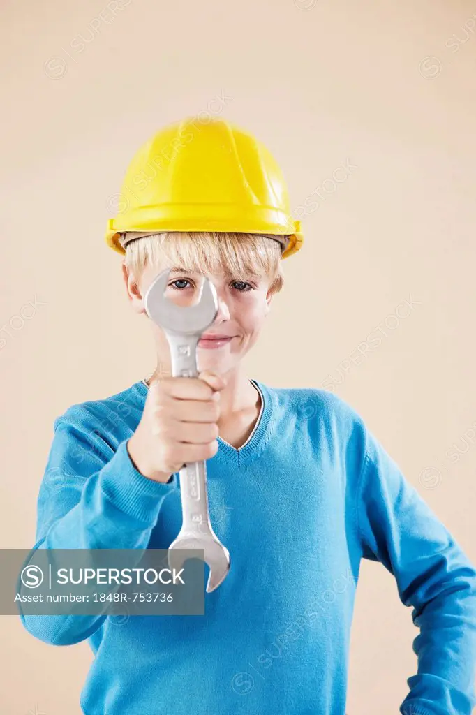 Boy dressed as a craftsman or workman