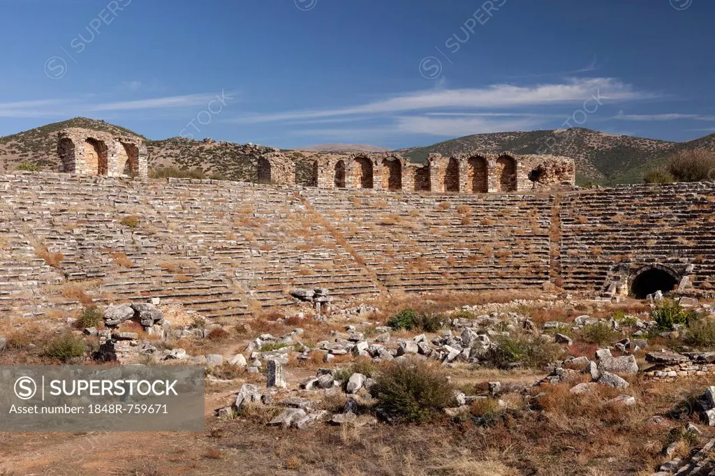 Stadium of the ancient city of Aphrodisias, current city of Geyre, Turkey