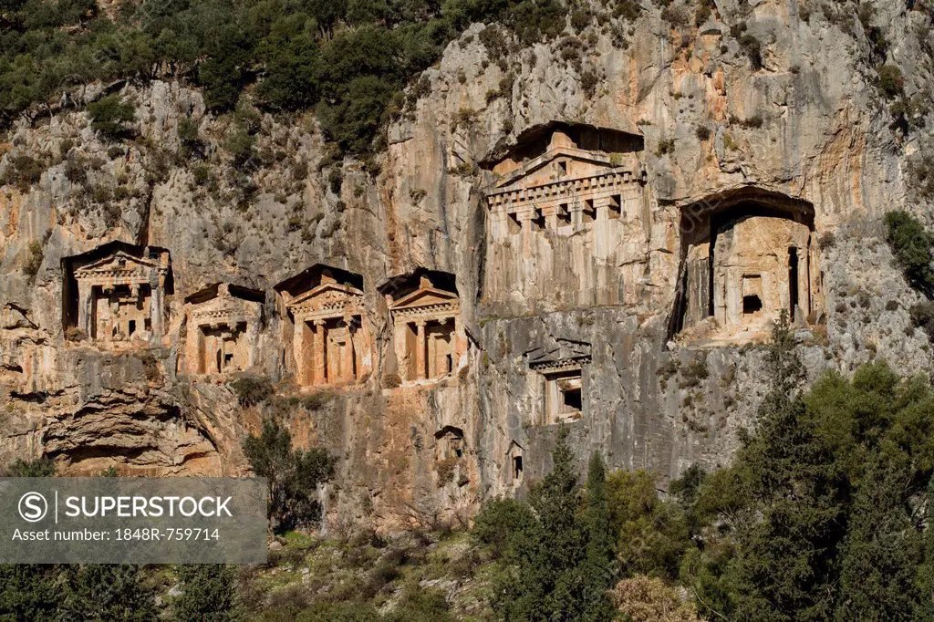 Lycian Kings Rock Tombs, Dalyan, Turkey