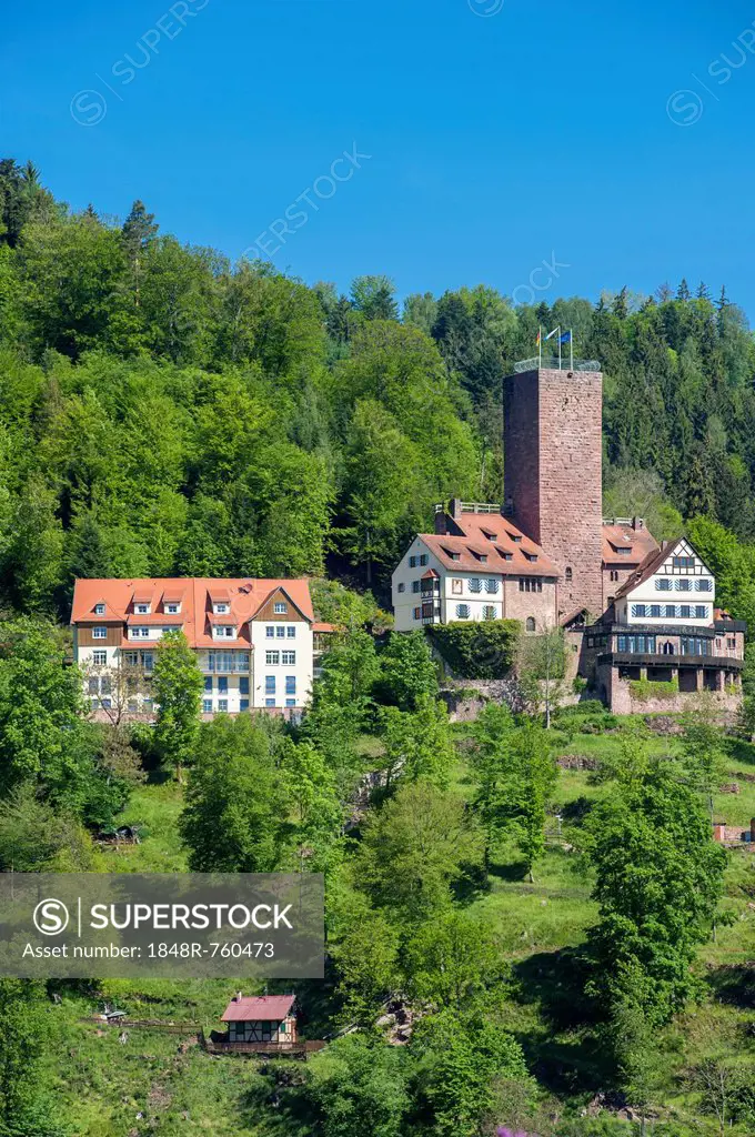 Burg Liebenzell Castle, Bad Liebenzell, Nordschwarzwald, Schwarzwald, Baden-Württemberg, Germany