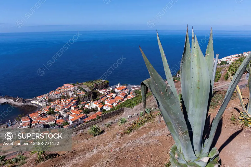 Townscape of Porto de Cmara de Lobos, Funchal, Porto de Camara de Lobos, Ilha da Madeira, Portugal
