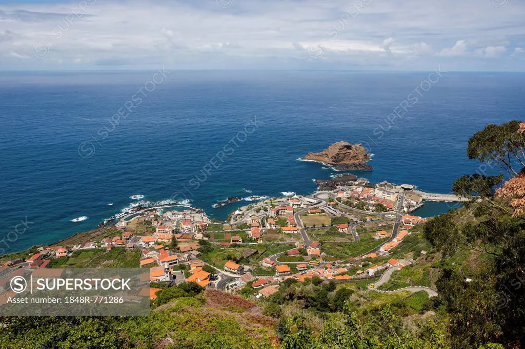 View of Porto Moniz, Lanceiros, Porto Moniz, Madeira, Portugal