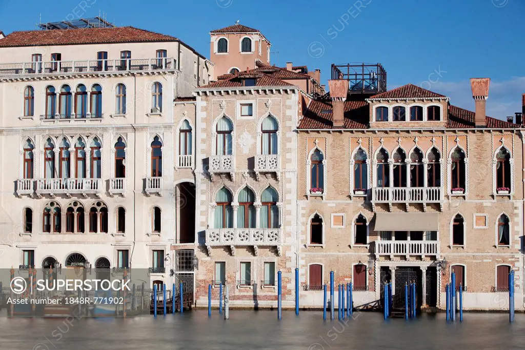 Houses on the Grand Canal, Canal Grande, Venice, Venezien, Italy