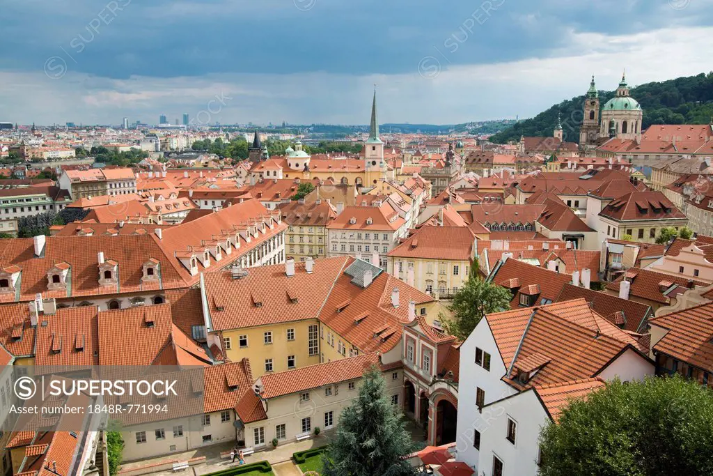 View over Prague, Czech Republic, Europe