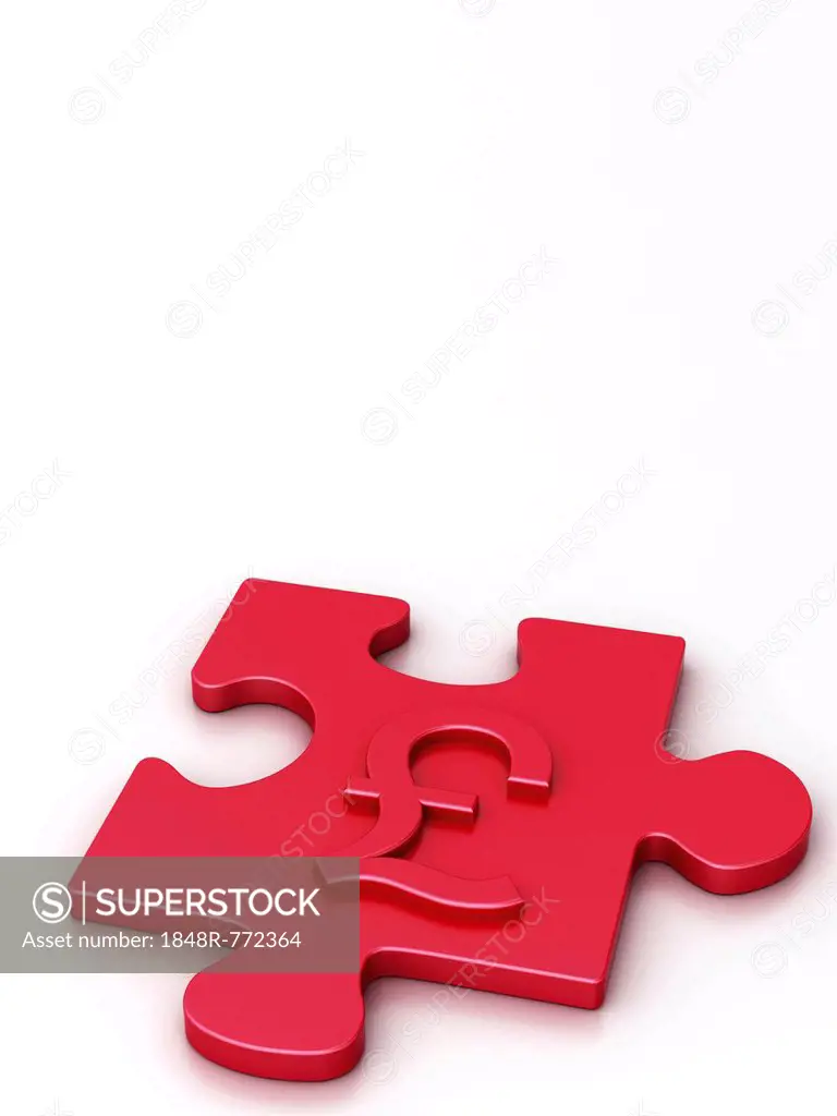 Puzzle piece with a pound symbol