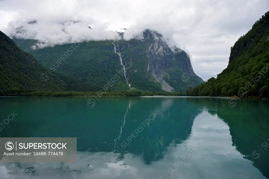 Loen Lake, Loen, Stryn, Sogn og Fjordane, Western Norway, Norway