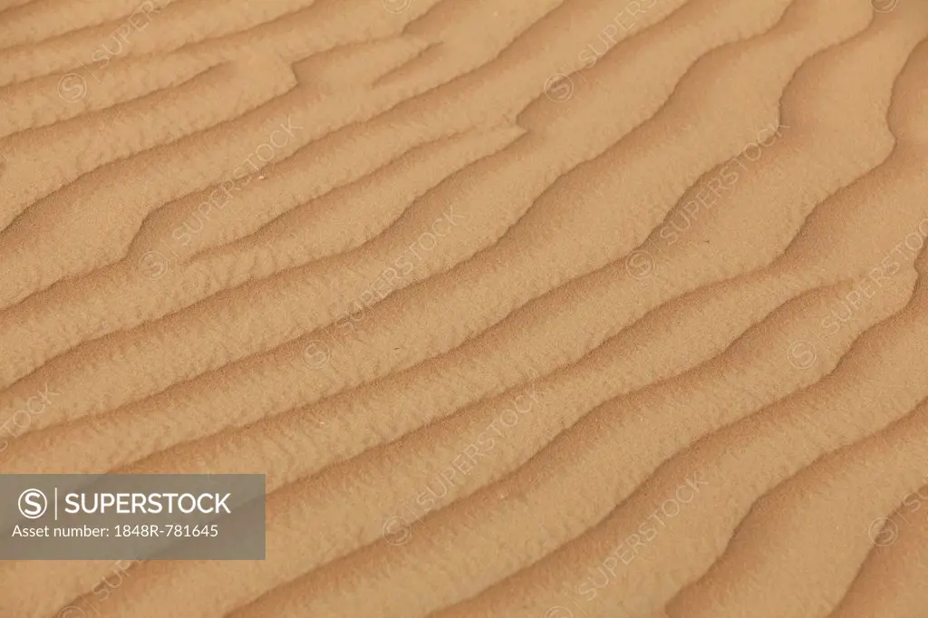 Structure in sand, Emirate of Dubai, United Arab Emirates