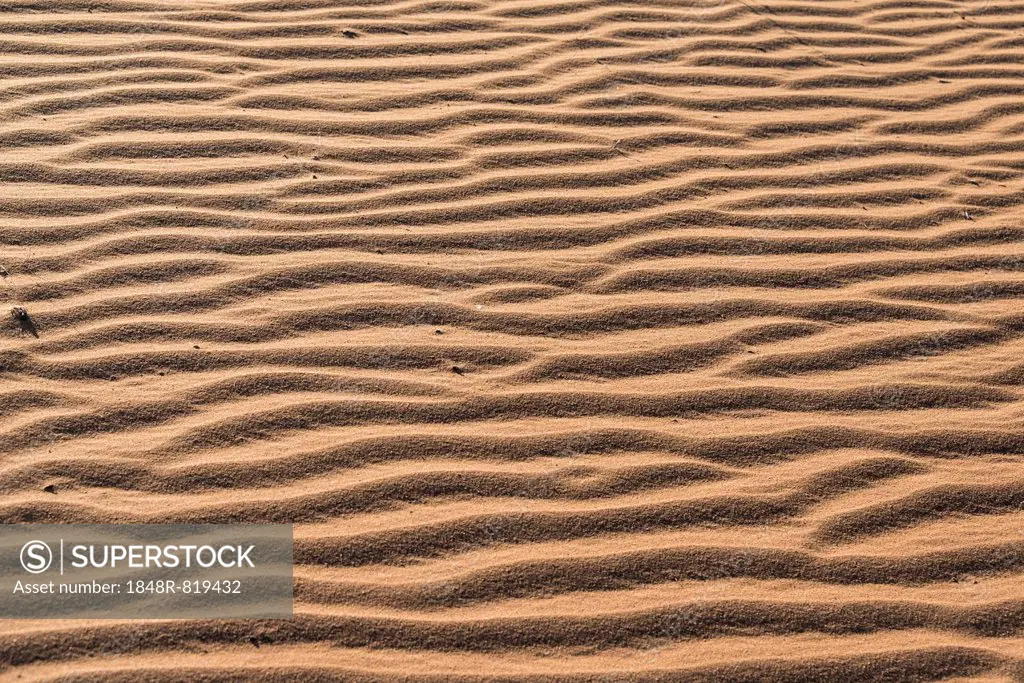 Wave pattern in the sand, Sossusvlei, Namib Desert, Namibia