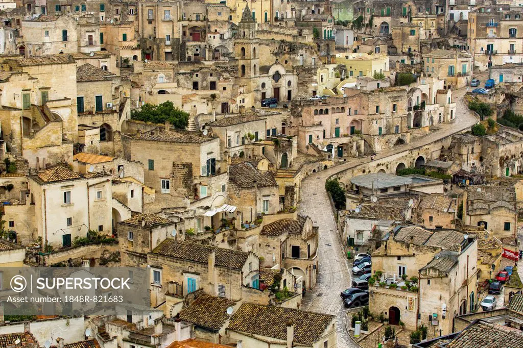 Old Town, Sassi di Matera, Matera, Basilicata, Italy