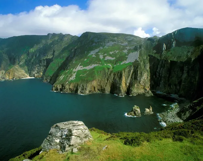 Steep coast Slieve League, County Donegal, Republic of Ireland, Europe