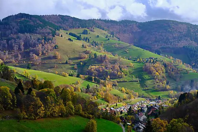 Southern Black Forest, view from Wiedenereck, Germany, Europe