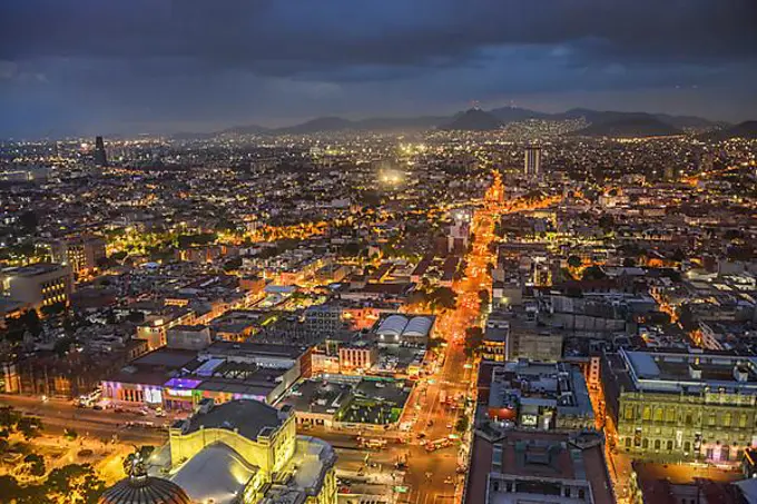 City panorama, Skyline, Mexico City, Mexico, Central America