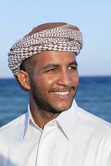 Portrait of a bedouin young man from Dahab, Egypt, Africa