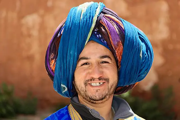 Portrait, Berber, Telouet in the High Atlas, Morocco, Africa
