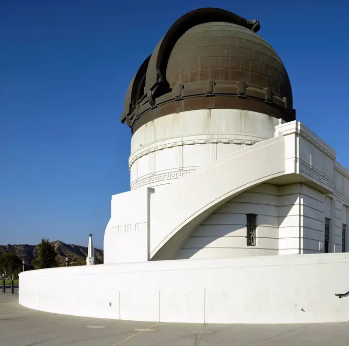 Griffith Observatory, Griffith Park, Hollywood Hills, Los Angeles, California, United States of America, USA, PublicGround
