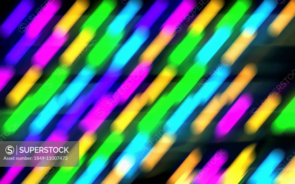 Bright glowing multicolored neon abstract background pattern