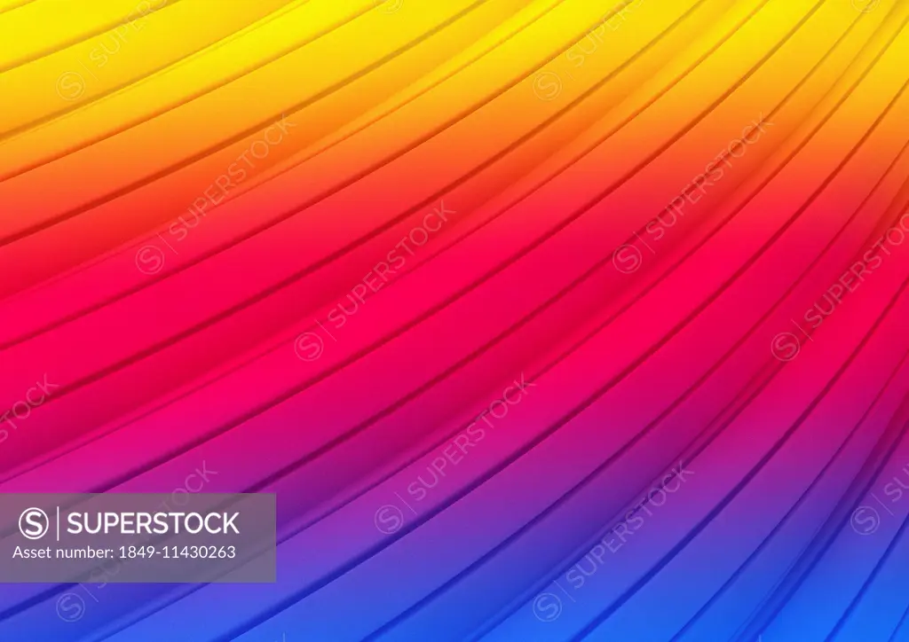 Abstract backgrounds pattern of multicolored curving stripes