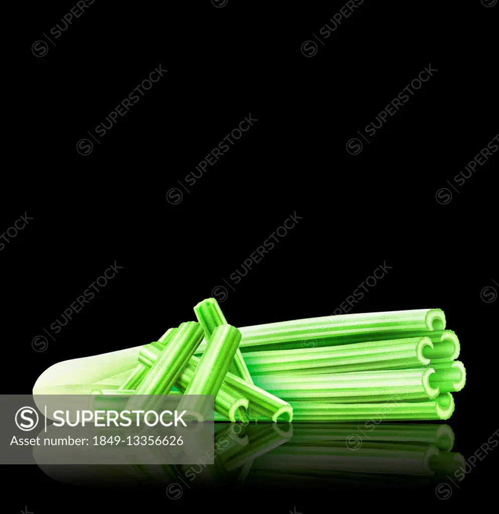 Head of celery with celery sticks