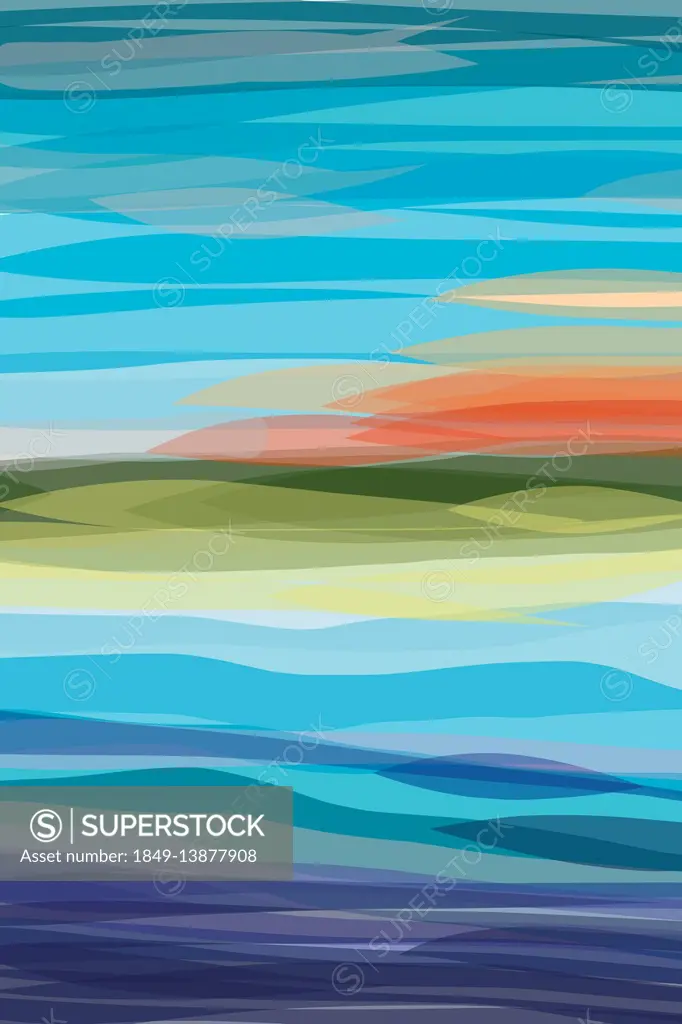 Abstract colorful landscape