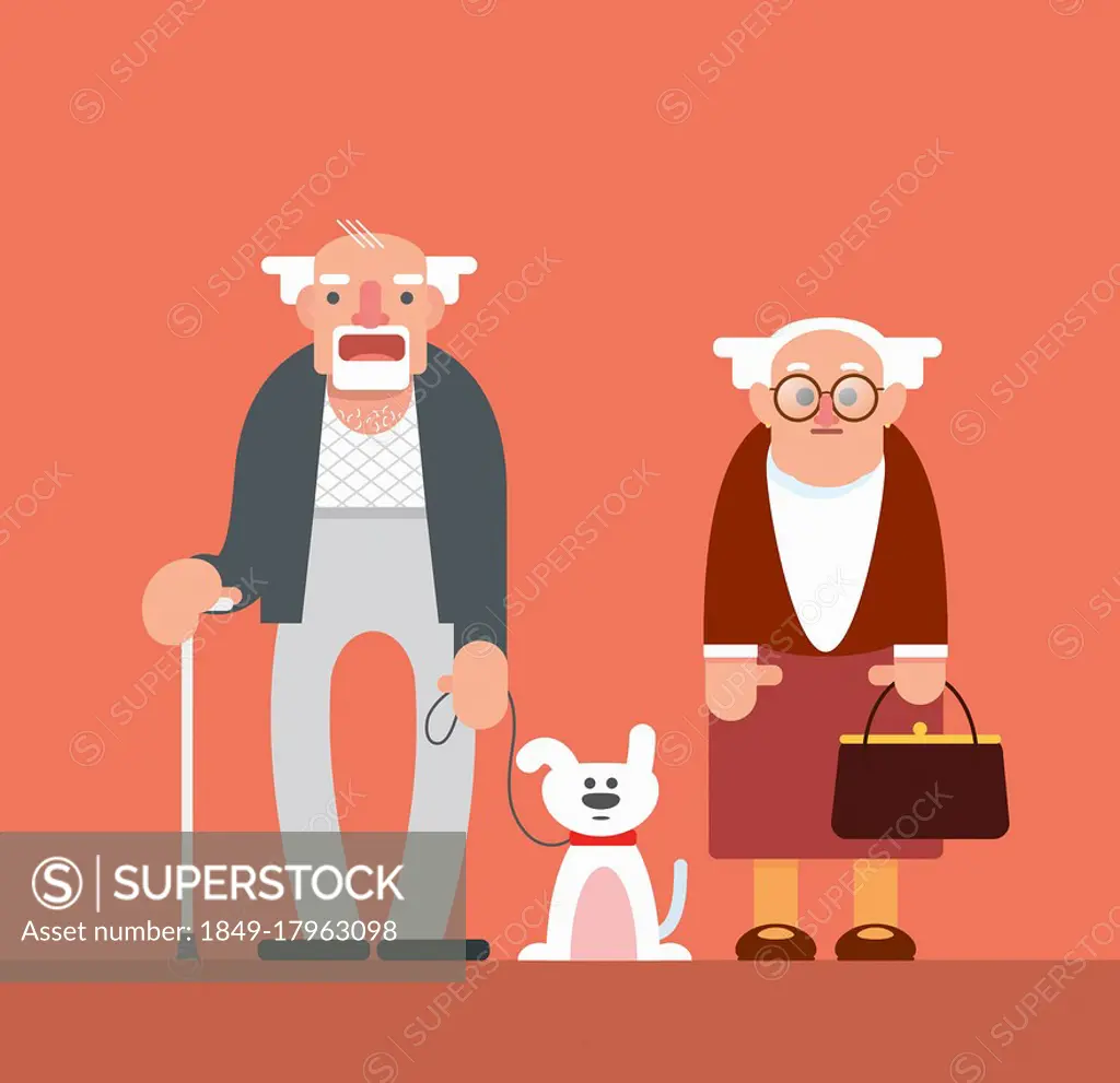 Portrait of elderly couple