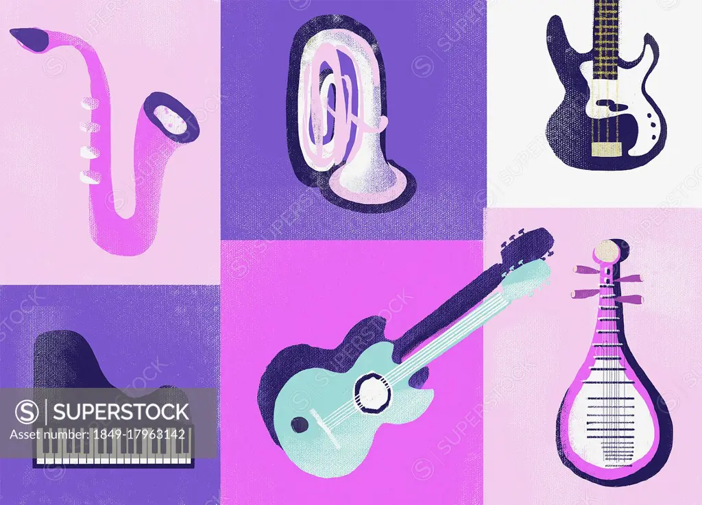 Different musical instruments