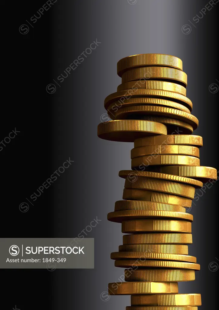 Stack of unstable coins