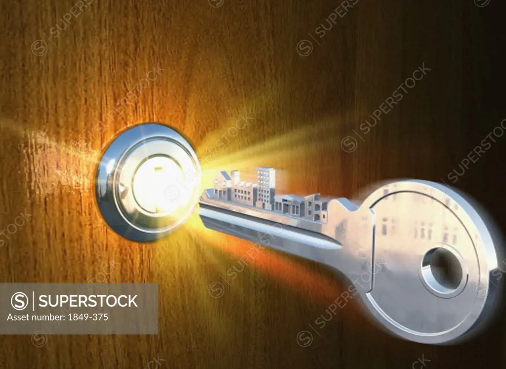Key and glowing lock