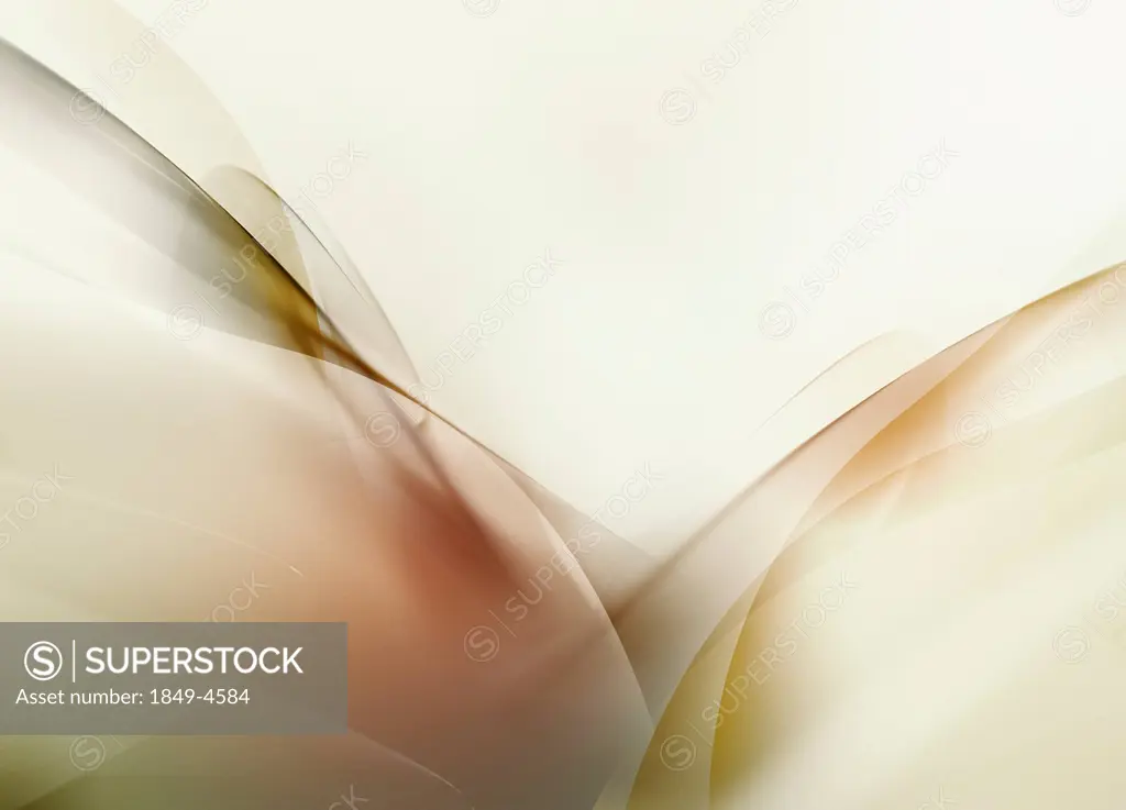 Digitally generated abstract background with beige shapes