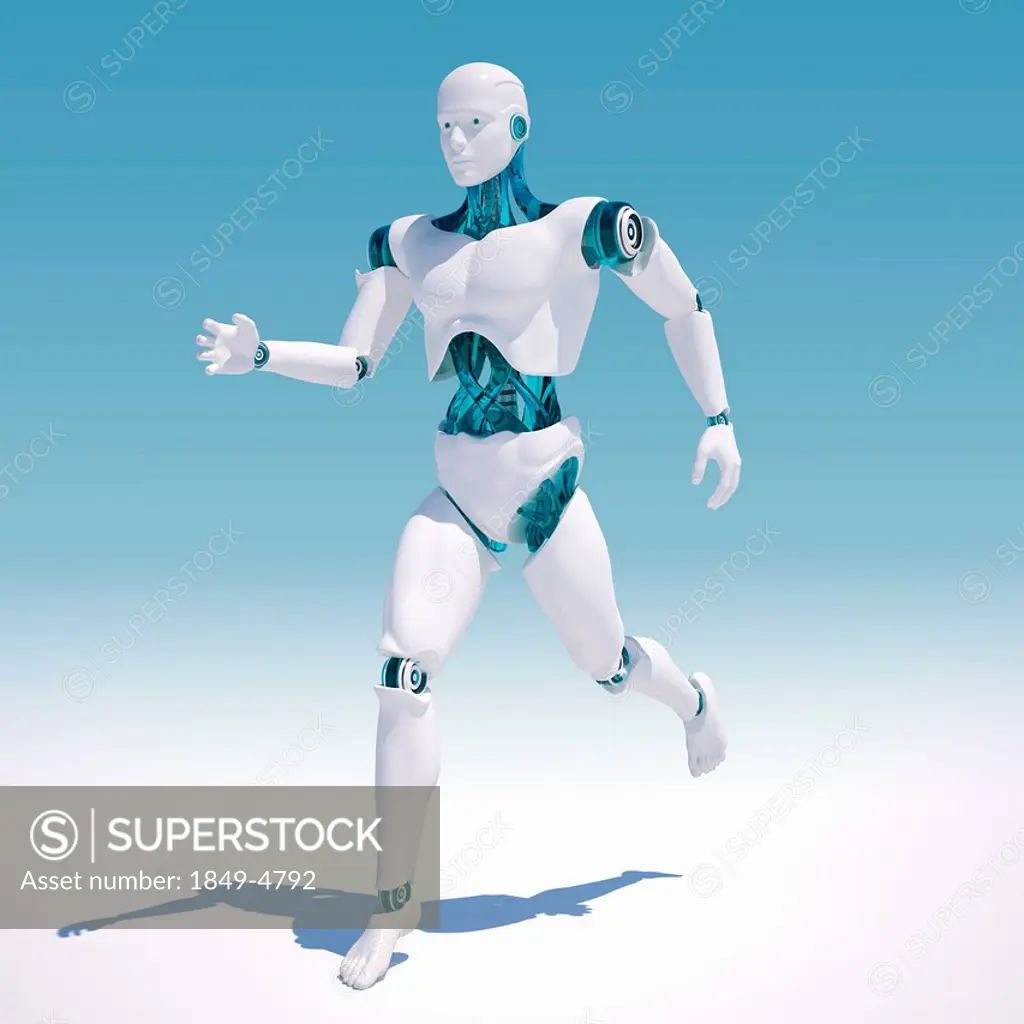 White android running