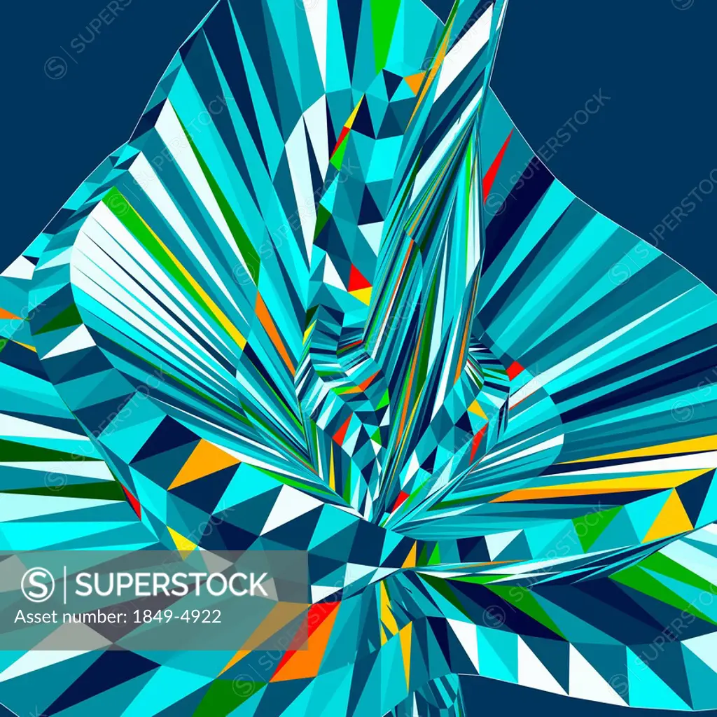 Abstract 3d flower pattern