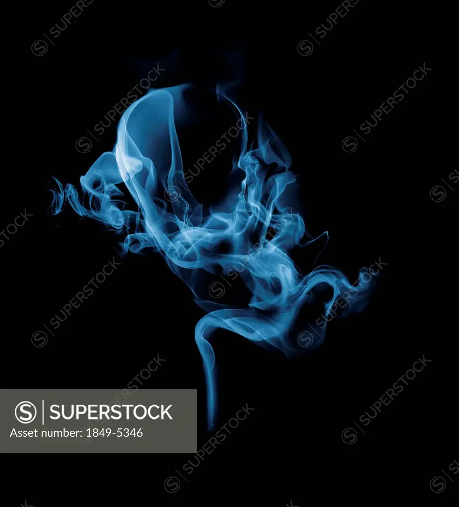 Swirling smoke in shape of fetus