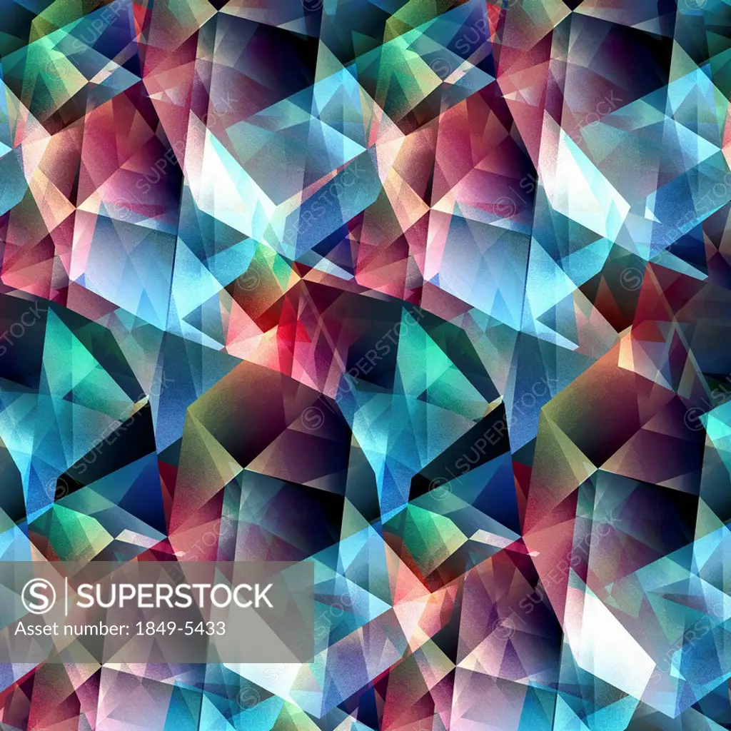 Abstract multicolored geometric pattern