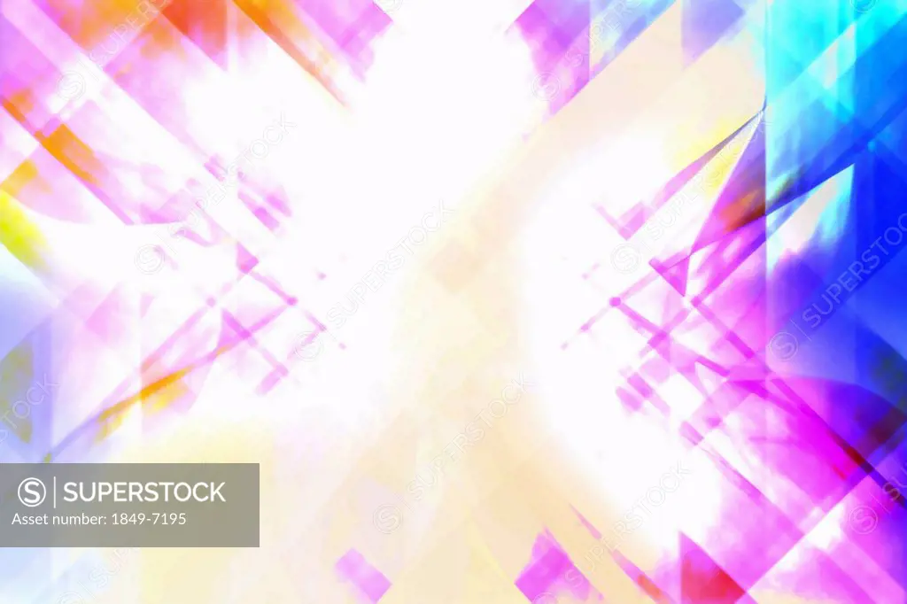 Full frame colorful pastel abstract pattern with light glare