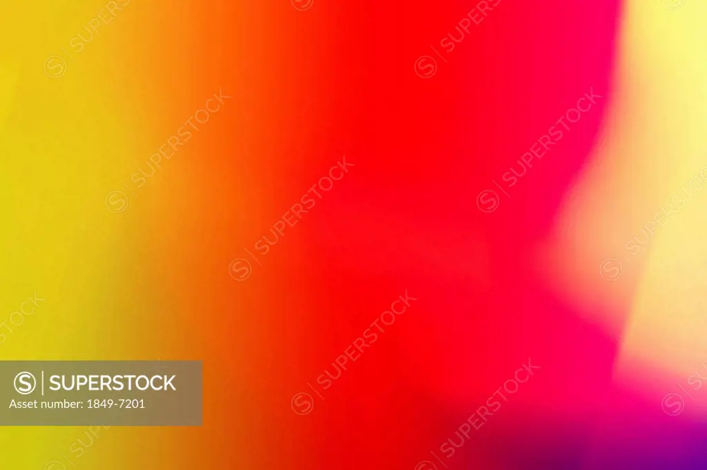 Full frame abstract defocused red and yellow pattern