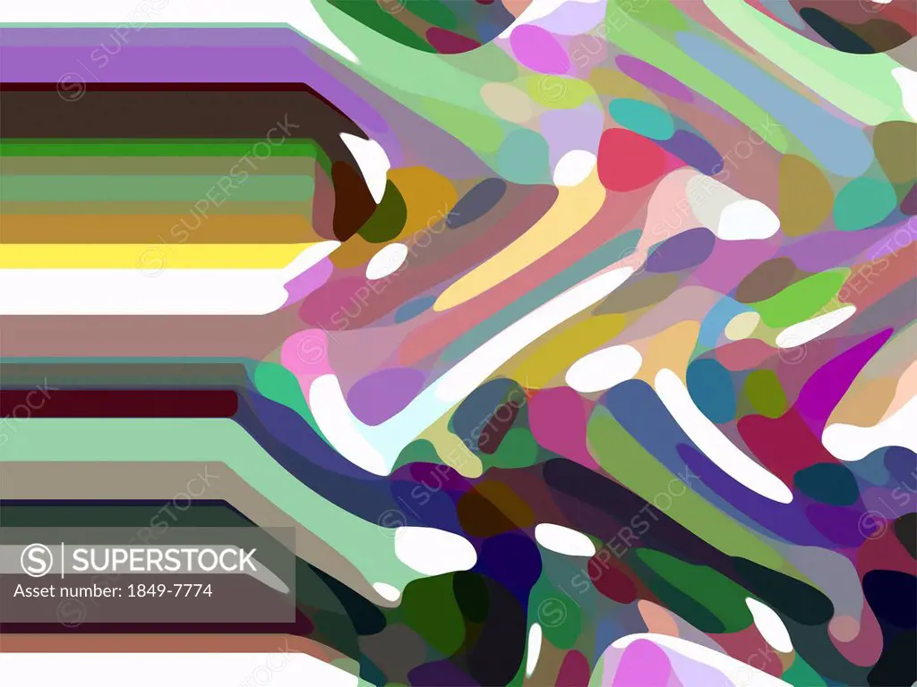Multicolored abstract backgrounds pattern of order and chaos
