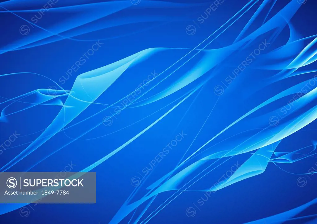 Abstract blue flowing backgrounds pattern