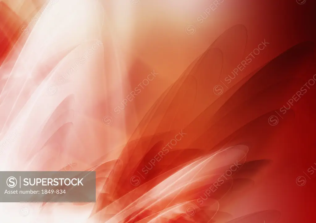 Abstract image of red swirling clouds
