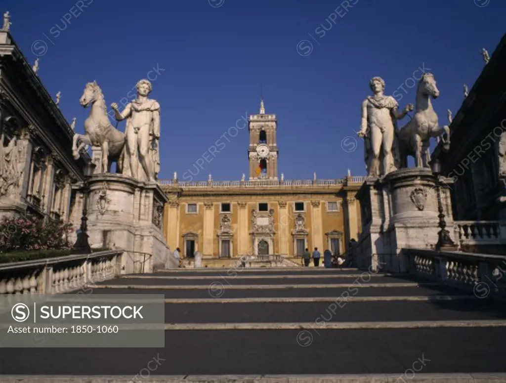 Italy, Lazio, Rome, 'Capitoline Hill. Palazzo Senatorio, The Seat Of The City Government'