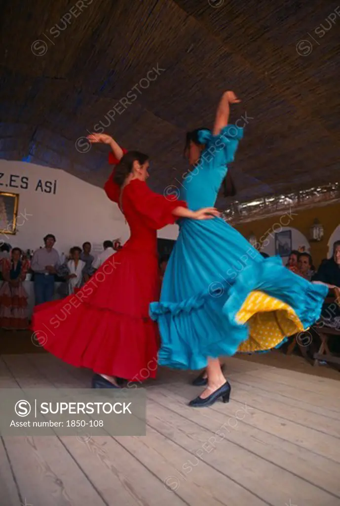 Spain, Andalucia, Cadiz, Jerez De La Frontera.  Flamenco Dancers