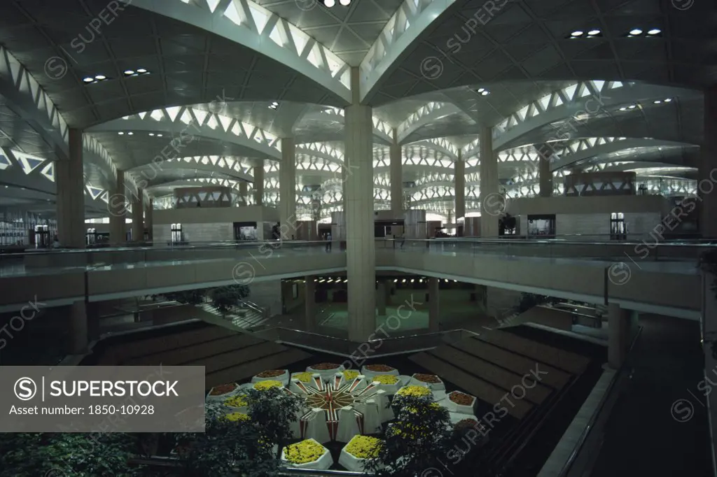 Saudi Arabia, Riyadh, Airport Interior.
