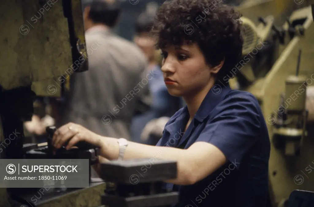 Romania, Bucharest, Female Factory Worker.