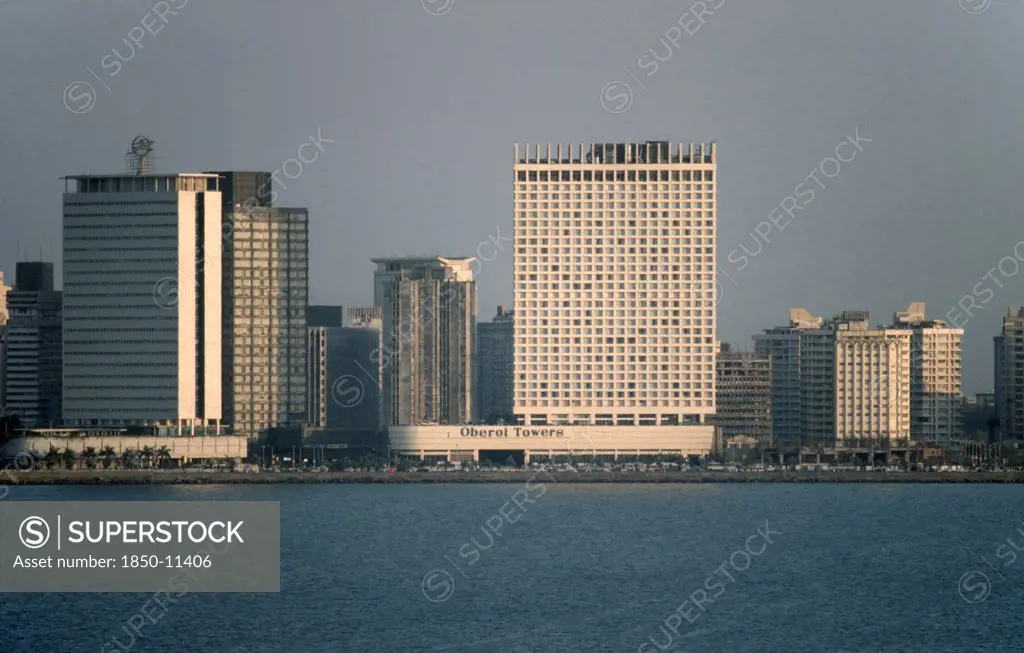 India, Maharashtra, Bombay, Modern Buildings On City Skyline.