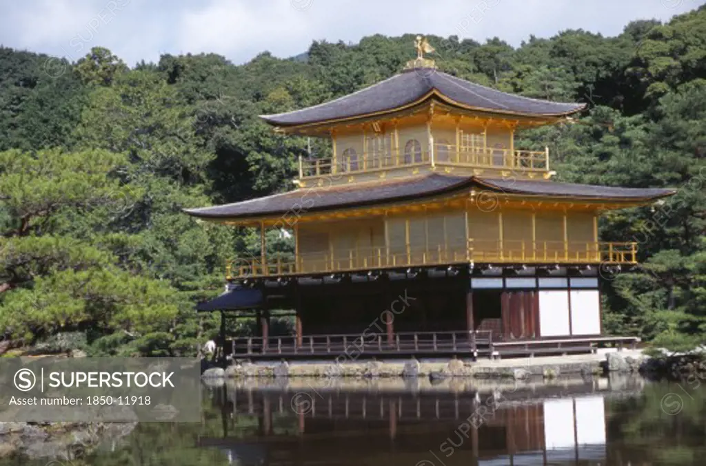 Japan, Honshu, Kyoto, Kinkaku Ji Temple Aka The Golden Pavilion