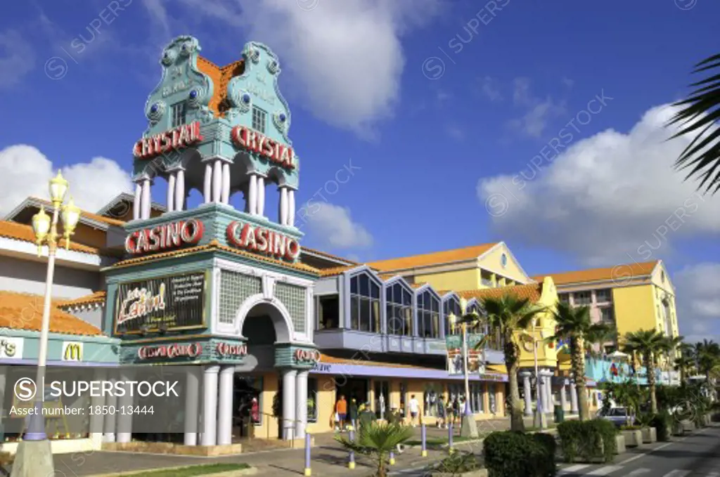 West Indies, Dutch Antilles, Aruba, Oranjestad. Crystal Casino On L G Smith Boulevard