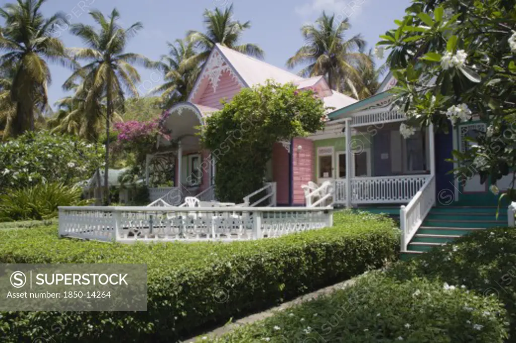 West Indies, St Vincent & The Grenadines, Mustique, Chattel House Shop In Britannia Bay