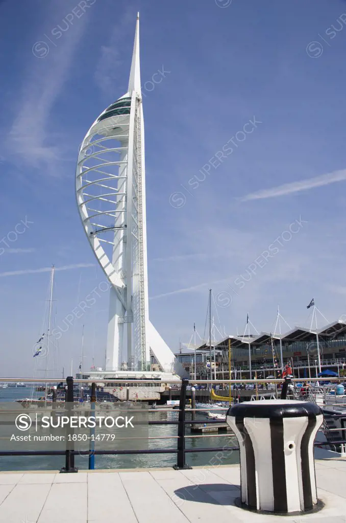 England, Hampshire, Portsmouth, The Spinnaker Tower The Tallest Public Viewing Platforn In The Uk At 170 Metres On Gunwharf Quay