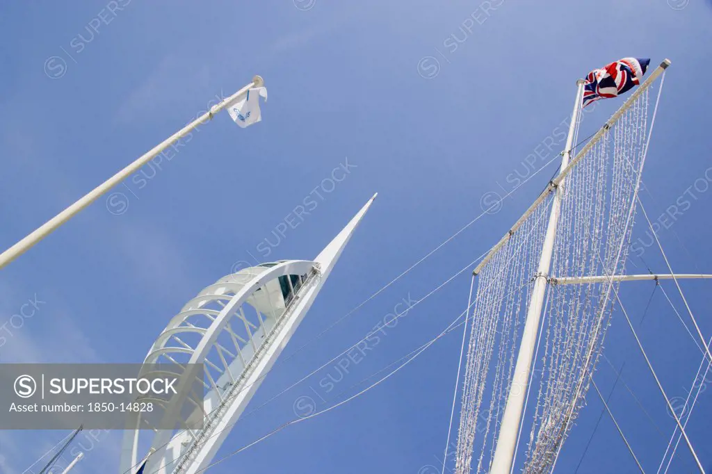 England, Hampshire, Portsmouth, The Spinnaker Tower The Tallest Public Viewing Platforn In The Uk At 170 Metres On Gunwharf Quay