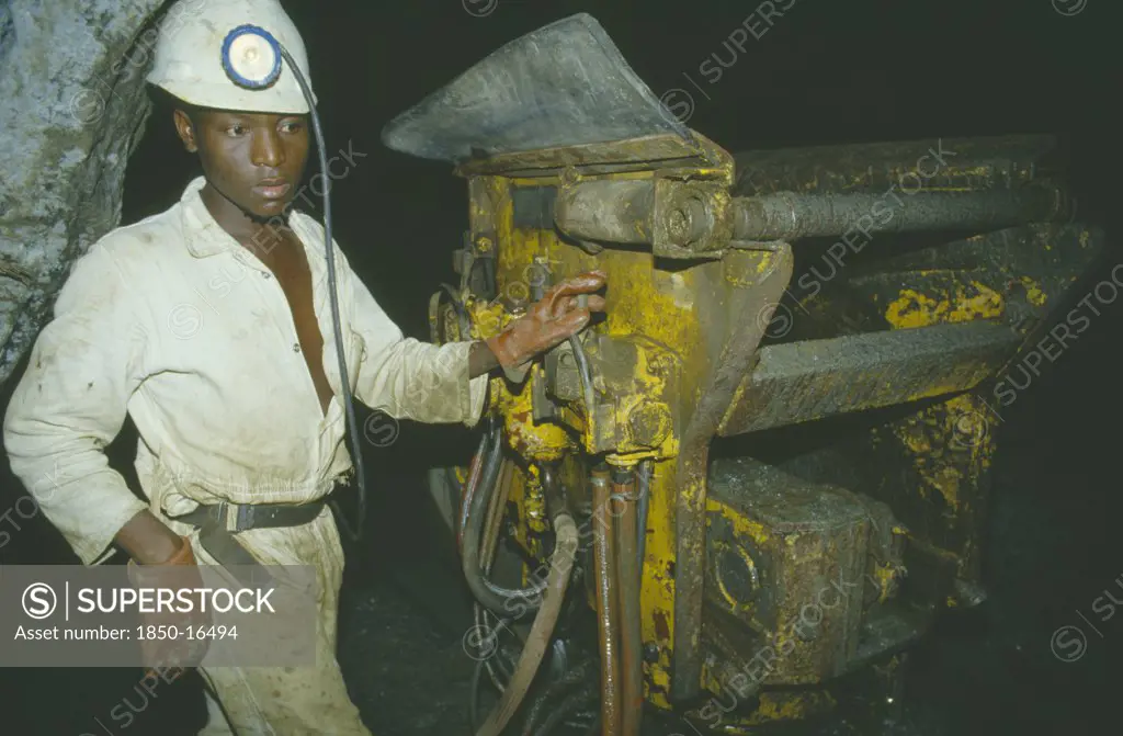Zimbabwe, Industry, Working Underground In The Arcturus Gold Mine.