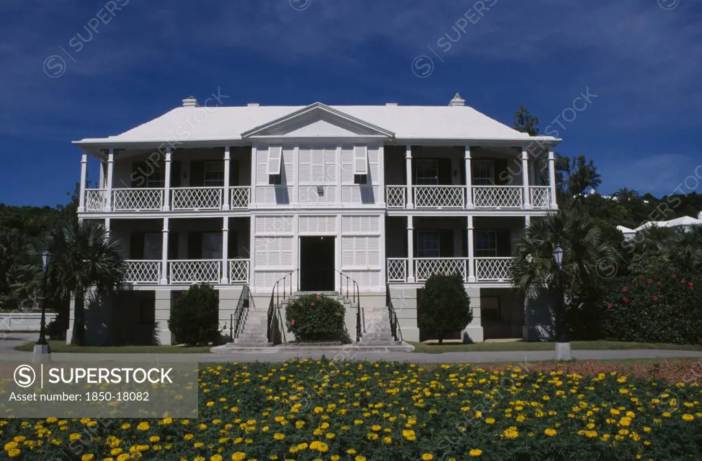 Bermuda, Paget Parish, Camden Building Official Residence Of The Premier Of Bermuda In The Grounds Of The Botanical Gardens