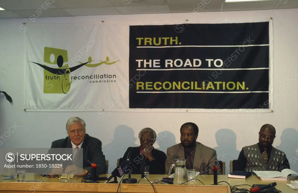 South Africa, Western Cape, Cape Town, Trc Truth And Reconciliation Commission Press Conference.  The Trc Was A Court Like Body Assembled After The End Of Apartheid To Hear All Victims Of Violence.